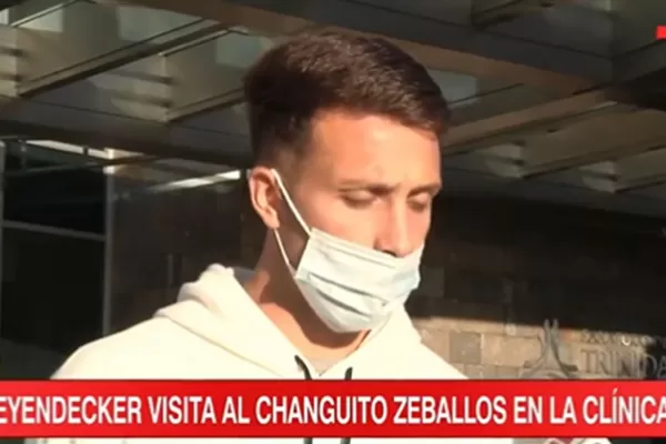 Leyendeker visitó al Changuito Zeballos en el hospital: Estaba angustiado y lo quería ver