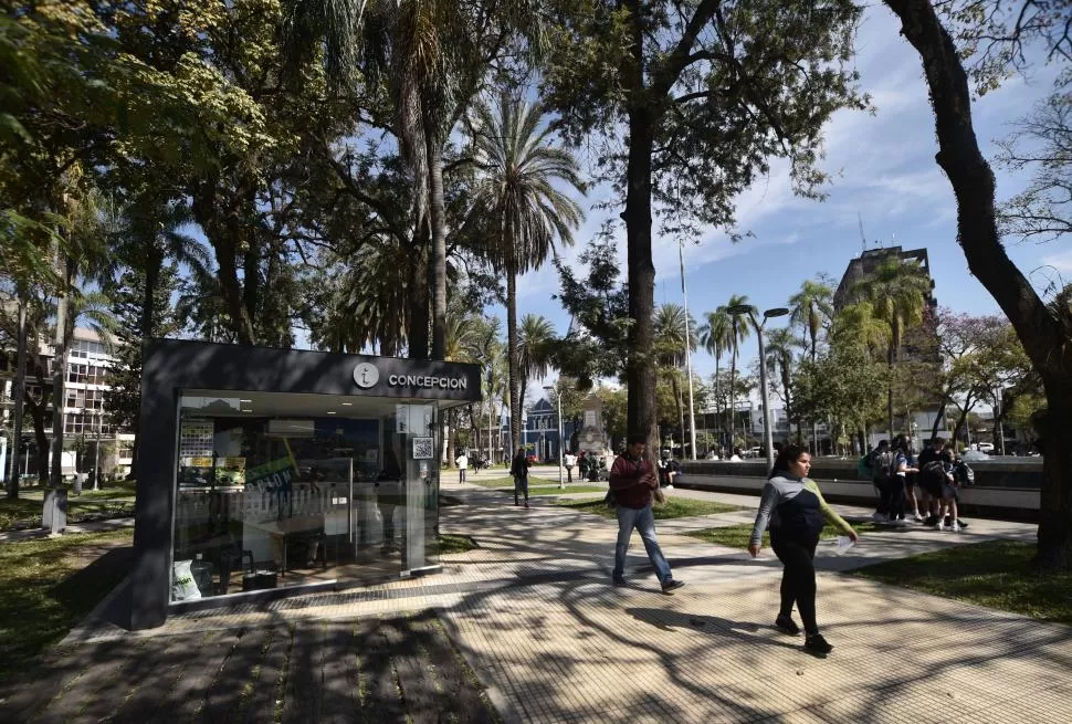 OFICINA. En la plaza de Concepción hay un centro de información turística, pero los visitantes no tienen demasiados lugares para alojarse. 