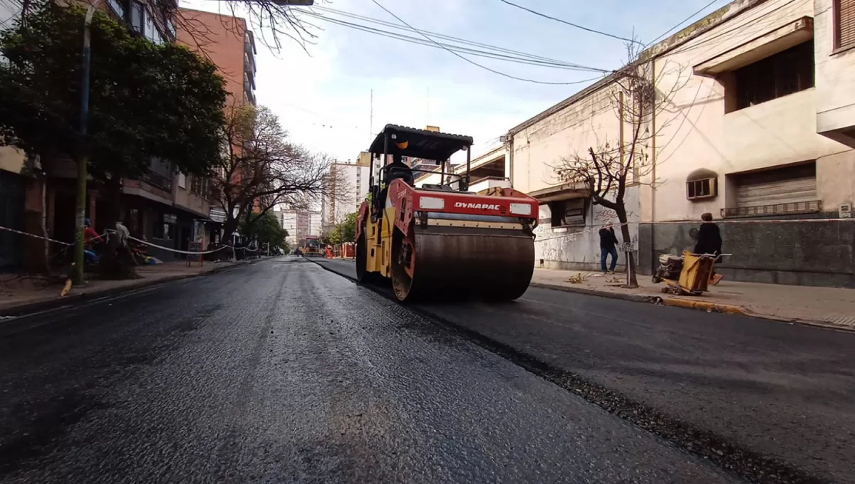 MEJORES. Durante la semana pasada se completaron los trabajos en Corrientes al 200.