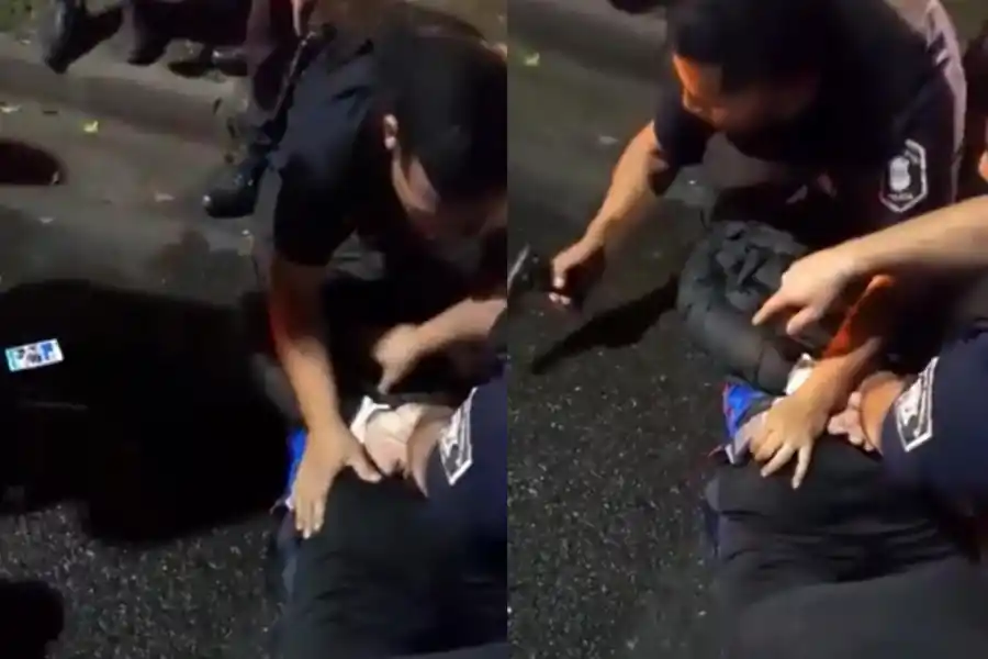 Así fue el momento de la detención del ex jugador de Atlético Ezequiel Cirigliano