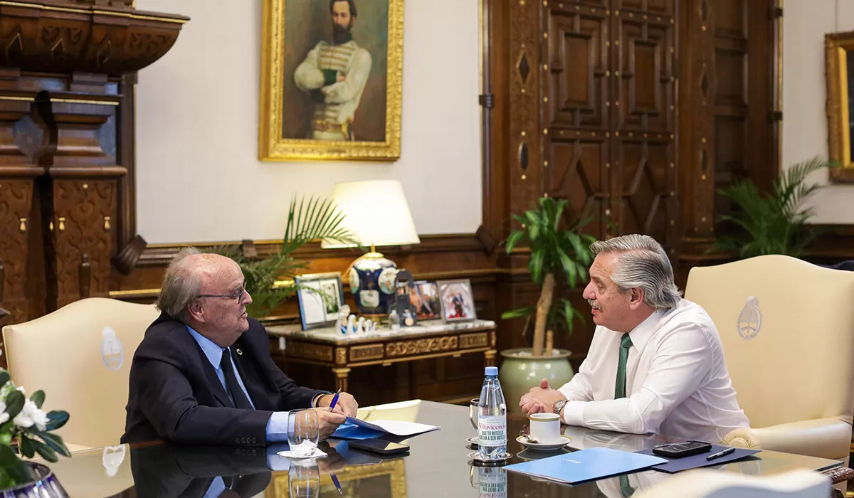 MITIN. El presidente, Alberto Fernández, se reunió con el secretario de Industria y Desarrollo Productivo de la Nación, José Ignacio de Mendiguren.