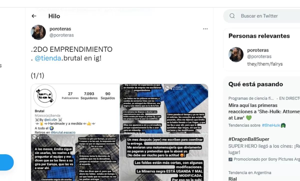 Emprendedores acusan a Emilia Mernes de pedir canjes y no dar nada a cambio: “ratonea canjes”