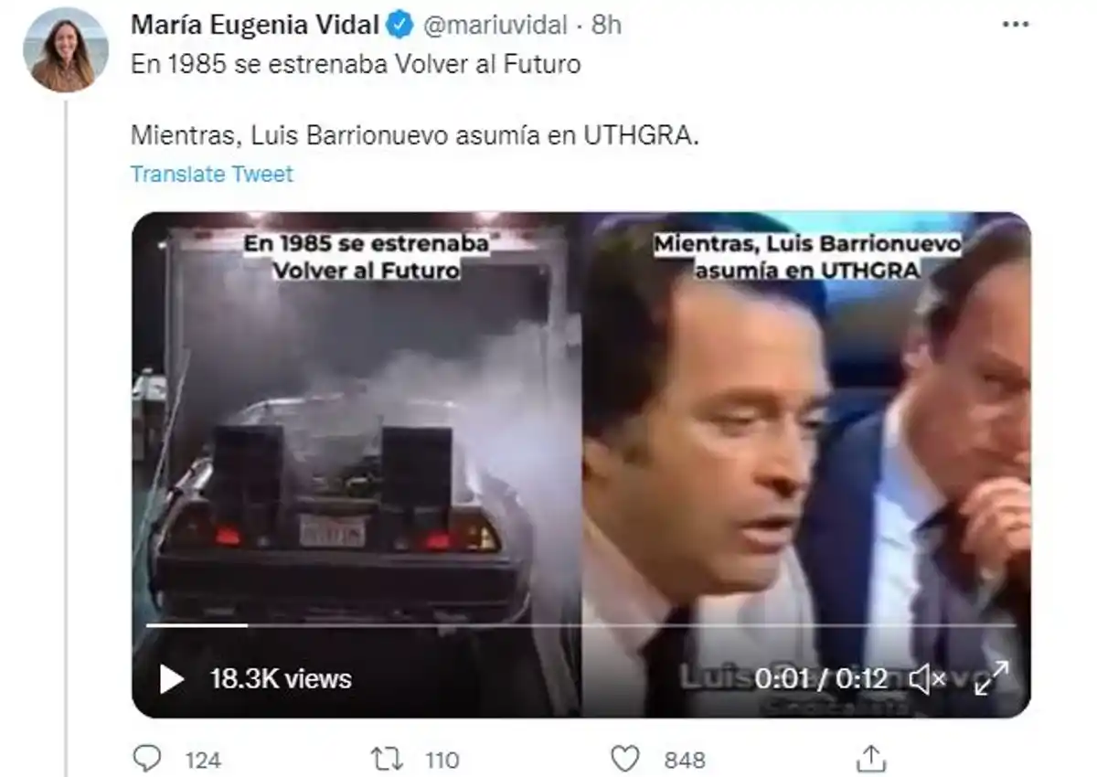 Captura de Twitter: @mariuvidal