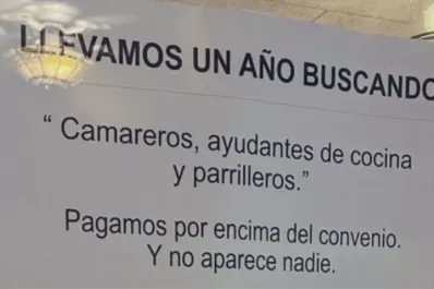 Puso un cartel en su restaurante quejándose de que no consigue empleados y se hizo viral