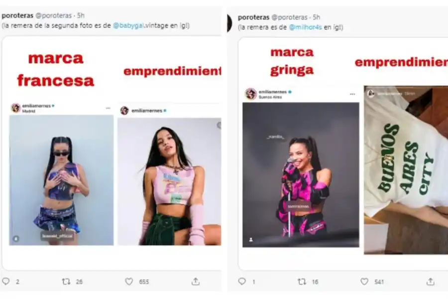 Emprendedores acusan a Emilia Mernes de pedir canjes y no dar nada a cambio: “ratonea canjes”