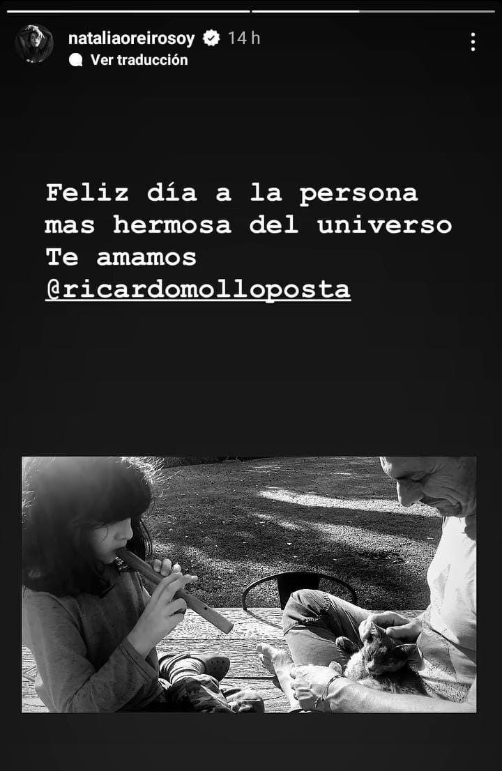Natalia Oreiro le dedicó un tierno mensaje a Ricardo Mollo por su cumpleaños