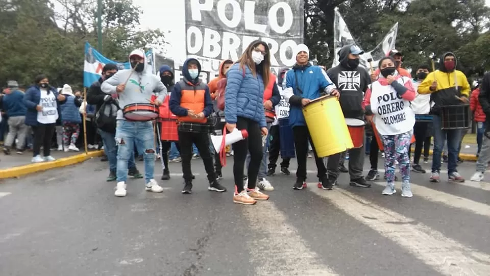 PROTESTA DE UNIDAD PIQUETERA EN TUCUMÁN / Foto de Archivo Facebook Polo Obrero Tucumán
