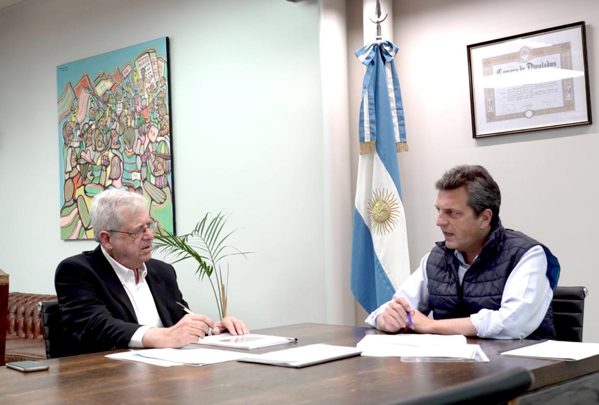 SERGIO MASSA Y GABRIEL RUBINSTEIN. Foto de Prensa Ministerio de Economía