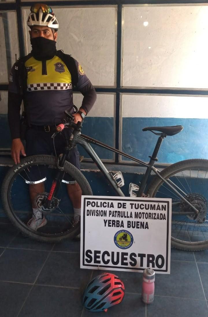 Yerba Buena: asaltaron a una ciclista con un arma blanca y la Policía recuperó el rodado