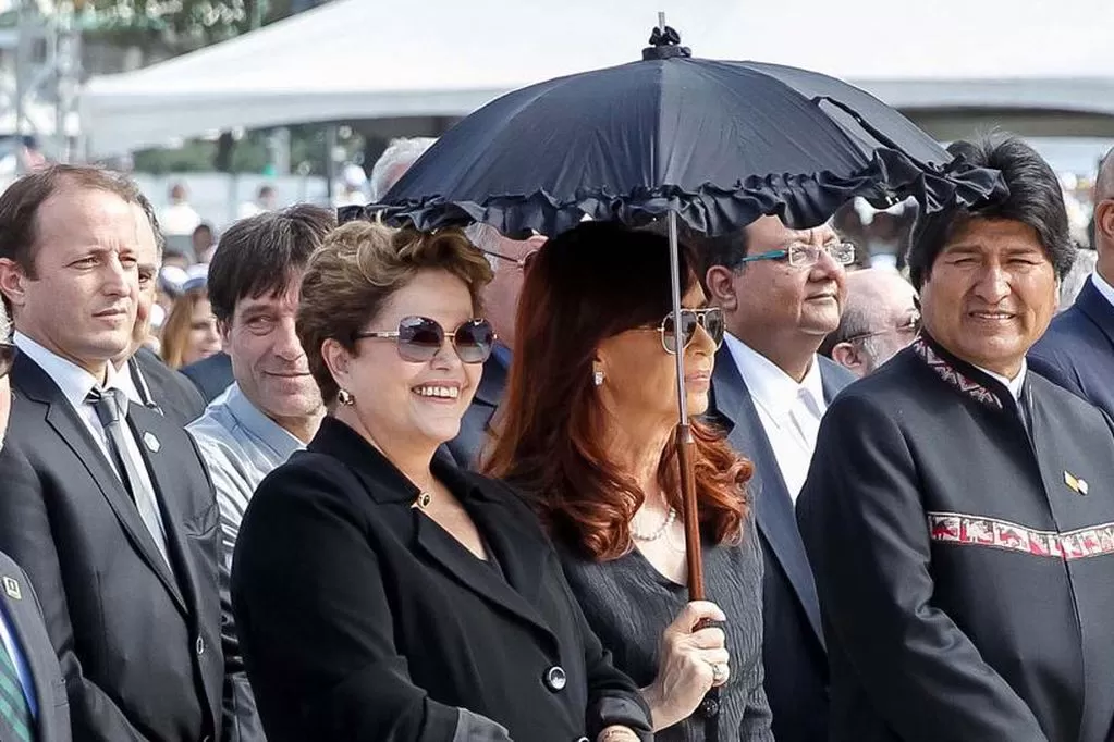 Dilma Rousseff, Cristina Kirchner y Evo Morales
