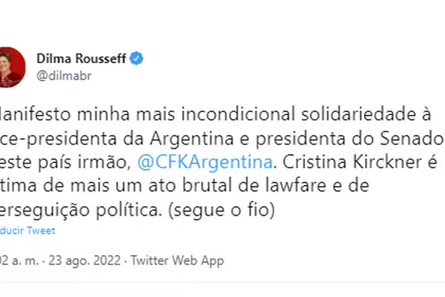 Cristina Kirchner recibió el apoyo de varios dirigentes de la política internacional