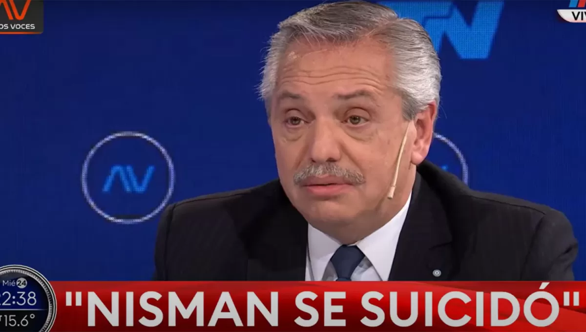 Alberto Fernández habló del suicidio de Nisman.