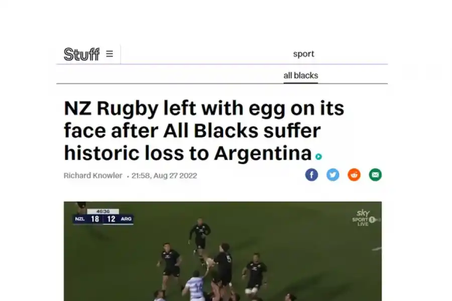 “Espectáculo de terror”: las duras críticas para los All Blacks en Nueva Zelanda, luego de la derrota con los Pumas