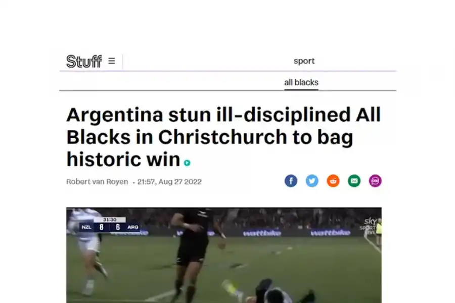 “Espectáculo de terror”: las duras críticas para los All Blacks en Nueva Zelanda, luego de la derrota con los Pumas