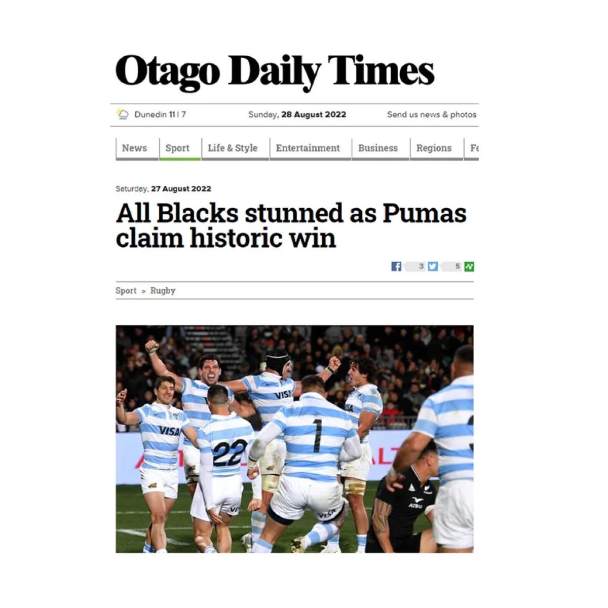 “Espectáculo de terror”: las duras críticas para los All Blacks en Nueva Zelanda, luego de la derrota con los Pumas