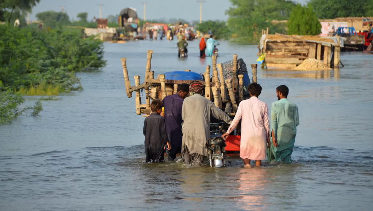 DRAMÁTICO. Las inundaciones provocaron más de 1.000 muertos desde mediados de junio en Pakistán.