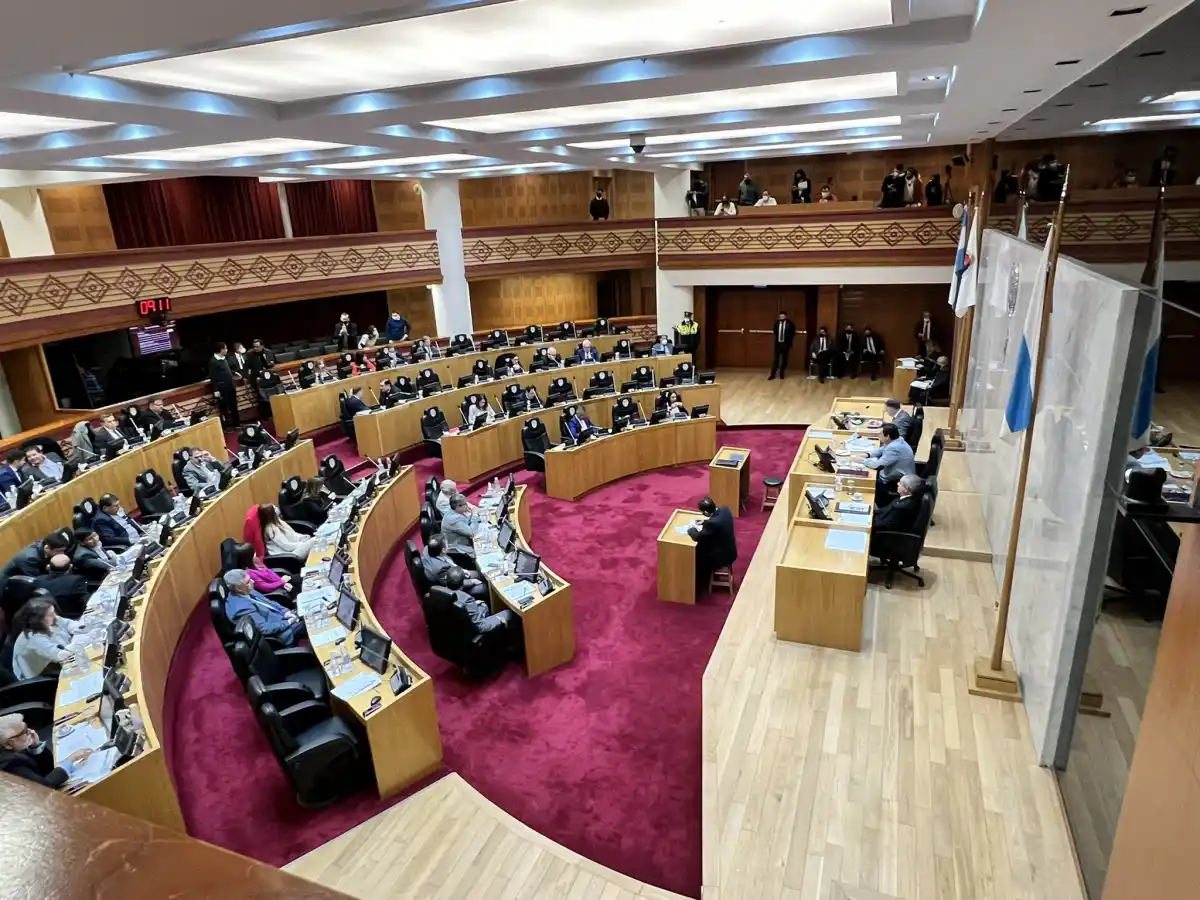 LA LEGISLATURA, EN SESIÓN. Foto de Twitter @raulcpellegrini