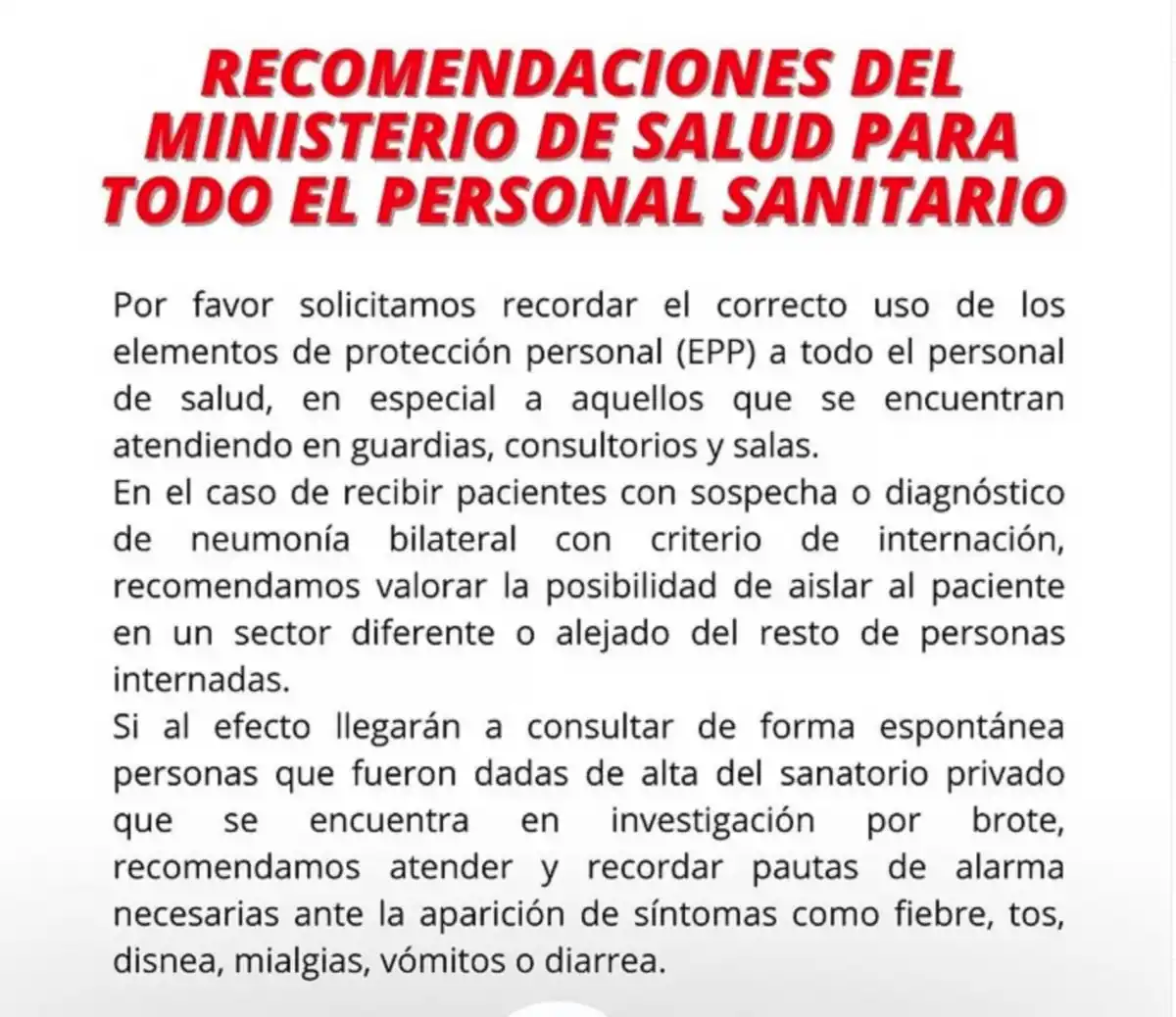 Enfermedad no identificada en Tucumán: todos los contagiados coinciden en el lugar de trabajo