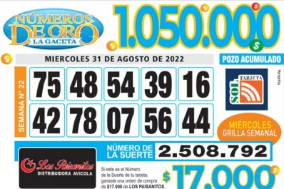 Los Números de Oro de LA GACETA