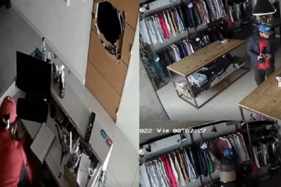 Video: hizo un boquete para ingresar a un local comercial pero fue capturado gracias a las cámaras