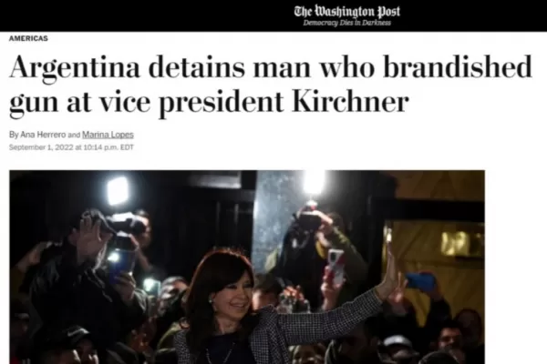 Así reaccionó la prensa internacional al intento de magnicidio contra Cristina Fernandez