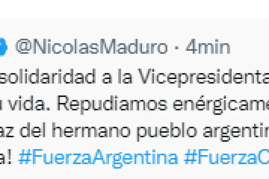 Cuál fue la reacción de los líderes de la región al atentado contra Cristina Kirchner