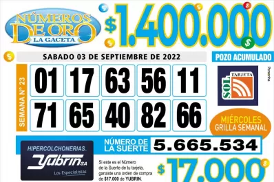 Los Números de Oro de LA GACETA