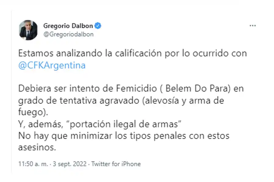La defensa de Cristina Kirchner analiza calificar la causa como intento de femicidio