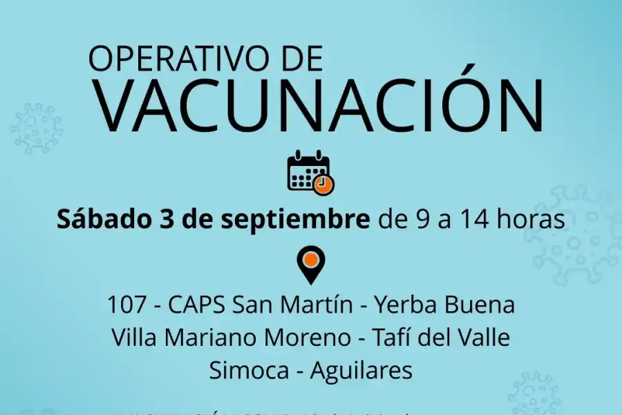 Dónde podés vacunarte contra la covid-19 en Tucumán este sábado: horarios y requisitos