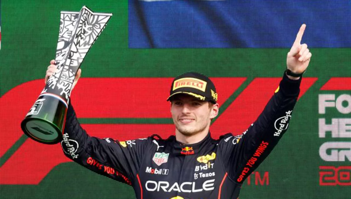 UNA POSTAL REPETIDA. Max Verstappen en lo más alto del podio del GP de los Países Bajos.