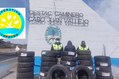 Secuestraron 36 neumáticos por infracción al código aduanero