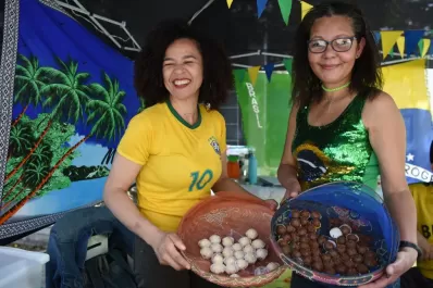 Amor con distintas banderas en la Fiesta de las Colectividades