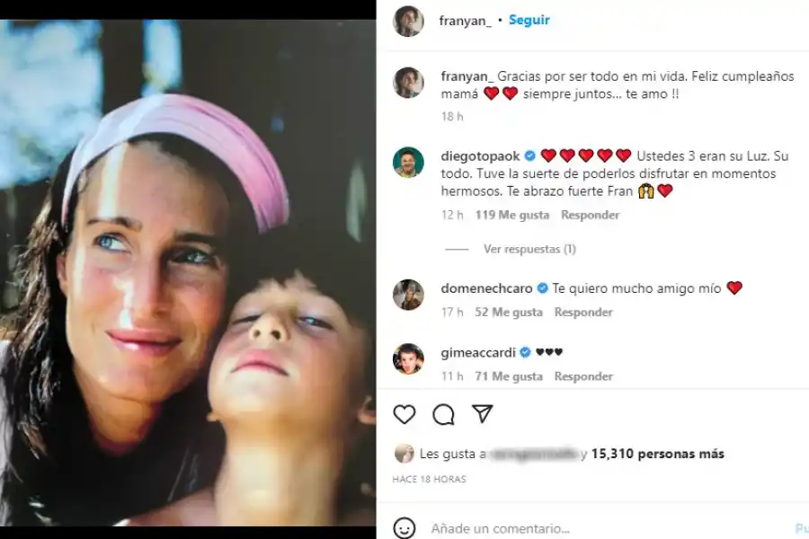 El tierno mensaje del hijo de Romina Yan en el día del cumpleaños de la actriz