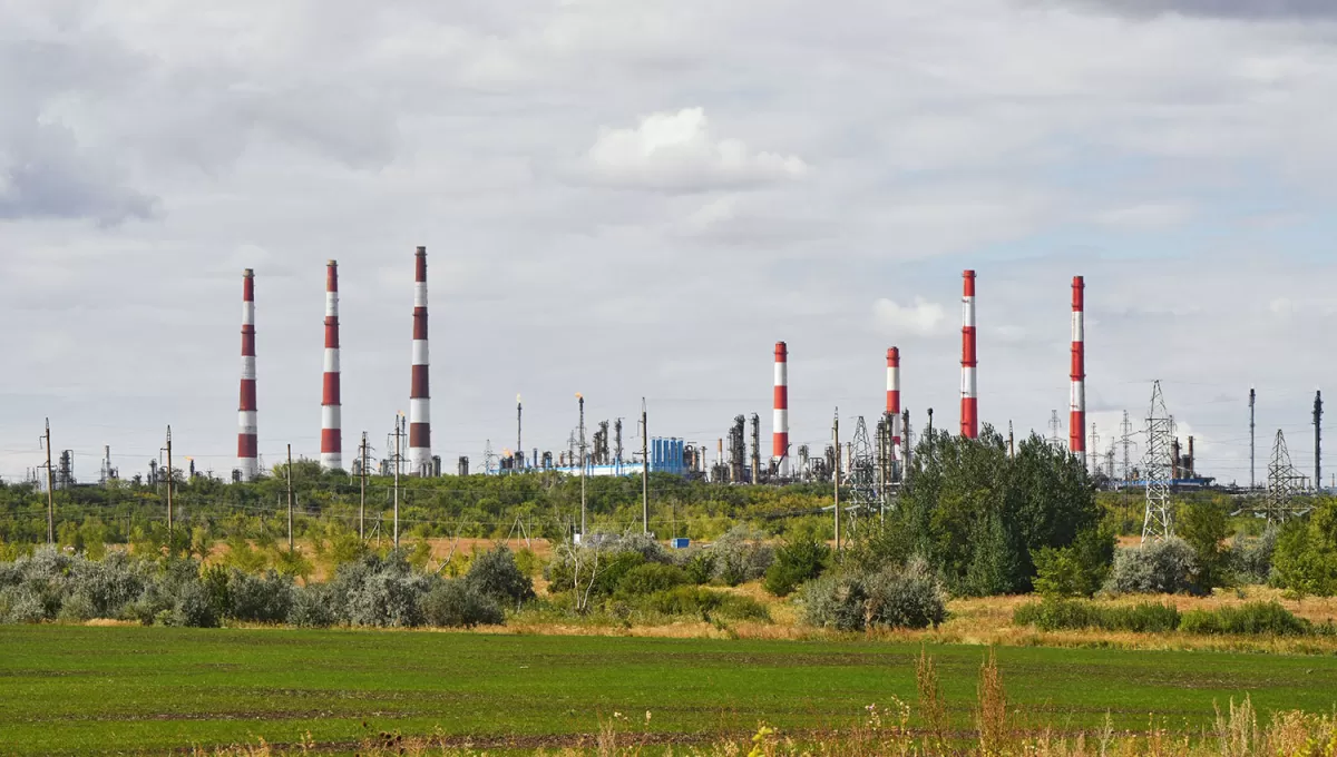 EN PRODUCCIÓN. La planta de Orenburg es una de las más importantes productoras de gas de Gazprom en el límite con Kazajistán.