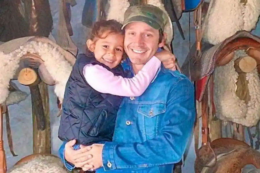 Benjamín Vicuña junto a su hija Blanca