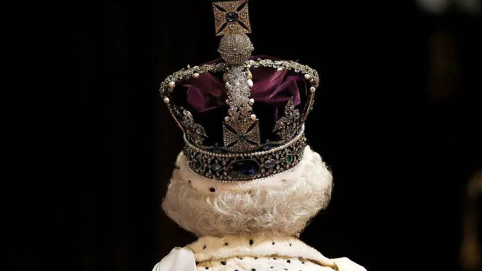 Isabel II, en Westminster. Foto gentileza Getty.