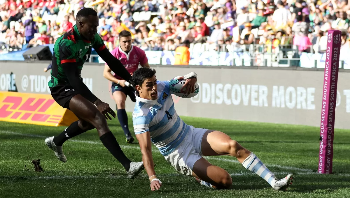 AL INGOAL. Joaquín de la Vega anotó uno de los tries del conjunto argentino. 