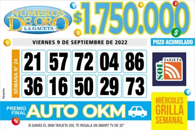 Los Números de Oro de LA GACETA