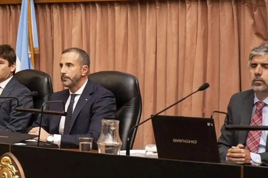 EL TRIBUNAL FEDERAL. Los Rodrigo Giménez Uriburu, Jorge Gorini, Andrés Basso conforman el TOF N° 2 que entienden en la causa Vialidad.