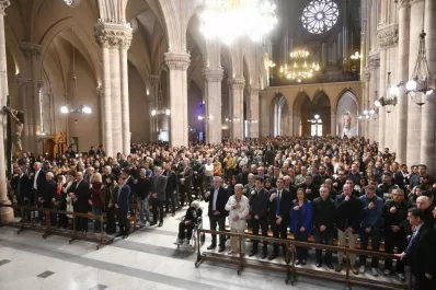 El Frente de Todos celebró una “misa por la paz” en Luján
