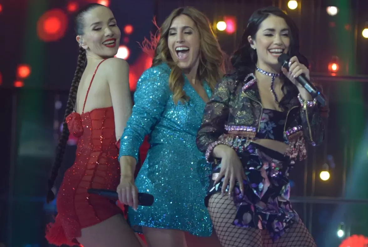 Natalia Oreiro, Soledad Pastorutti y Lali Espósito cantaron juntas en La Voz
