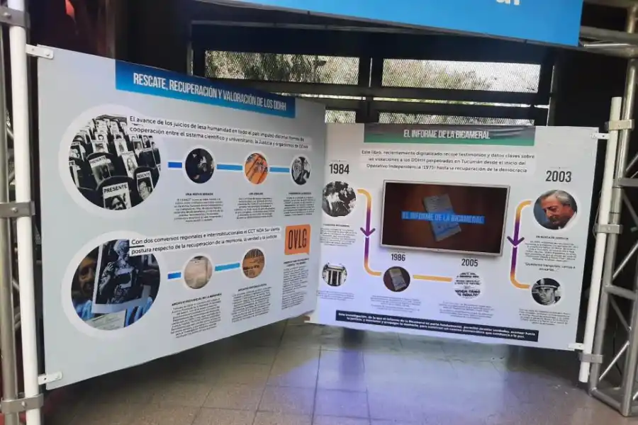 Parte de la muestra de robótica y automatización