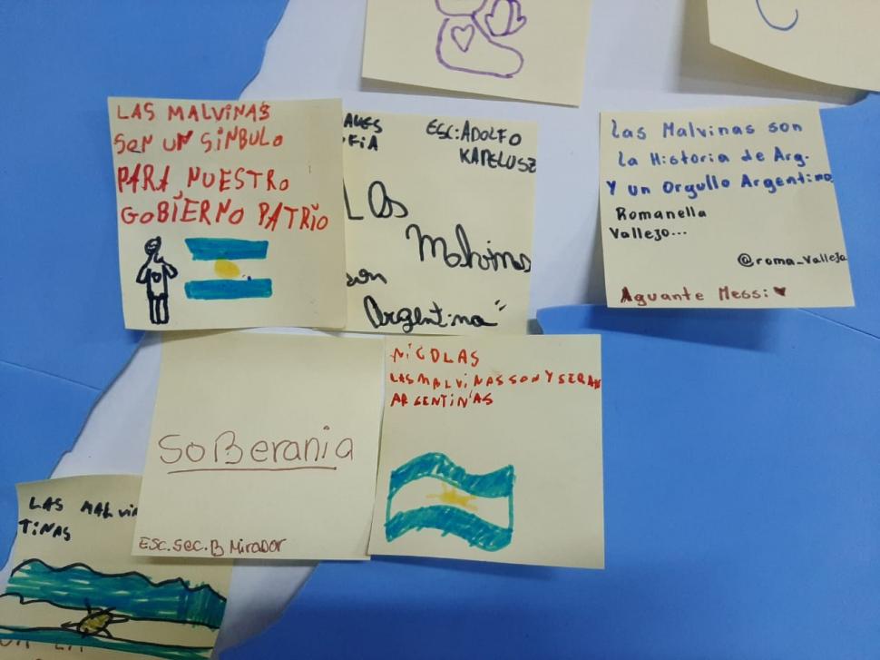 Intervenciones realizadas por niños referidas a las Islas Malvinas