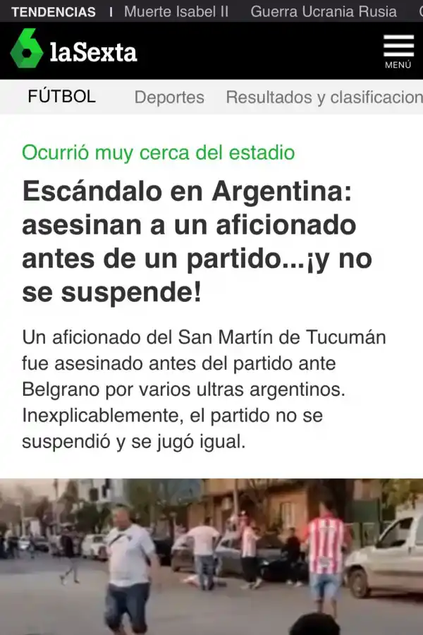 El diario La Sexta, de Madrid.