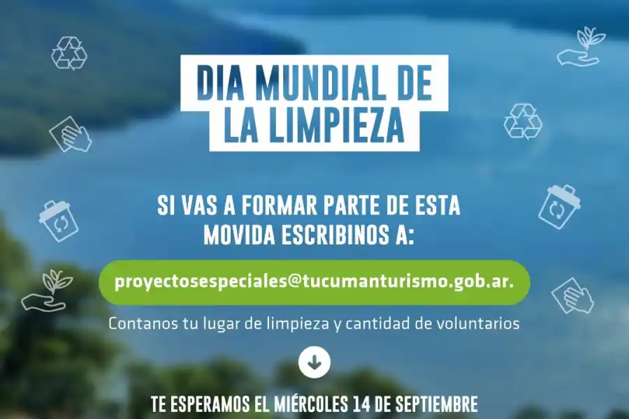 Yo me sumo: Cientos de voluntarios saldrán a limpiar los espacios públicos de Tucumán