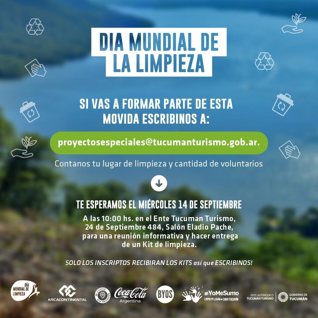 Yo me sumo: Cientos de voluntarios saldrán a limpiar los espacios públicos de Tucumán