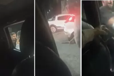 Video: así fue la pelea entre un automovilista y un funcionario del Ente de Infraestructura