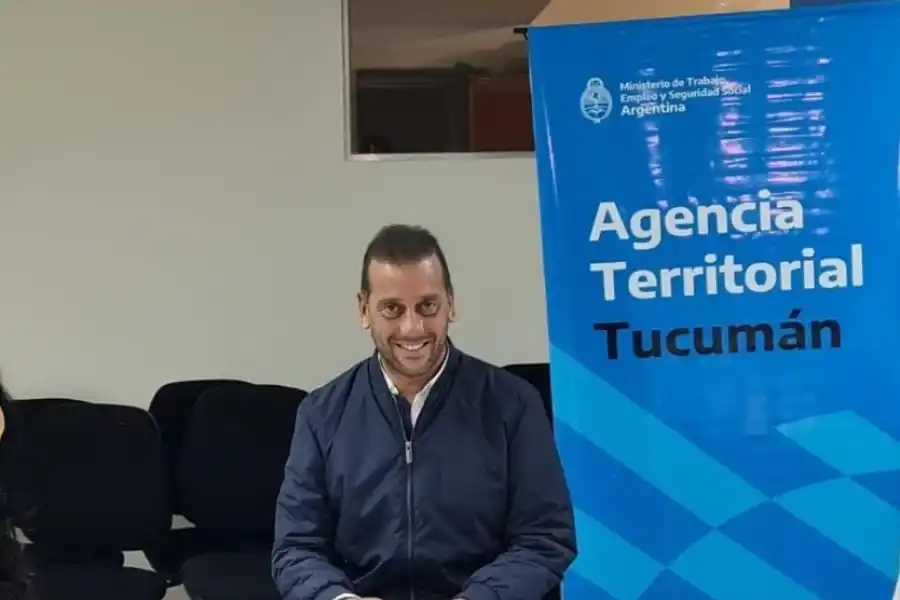 FUNCIONARIO NACIONAL. Facundo Vargas Aignasse, jefe de la Agencia Territorial Tucumán del Ministerio de Trabajo de la Nación.