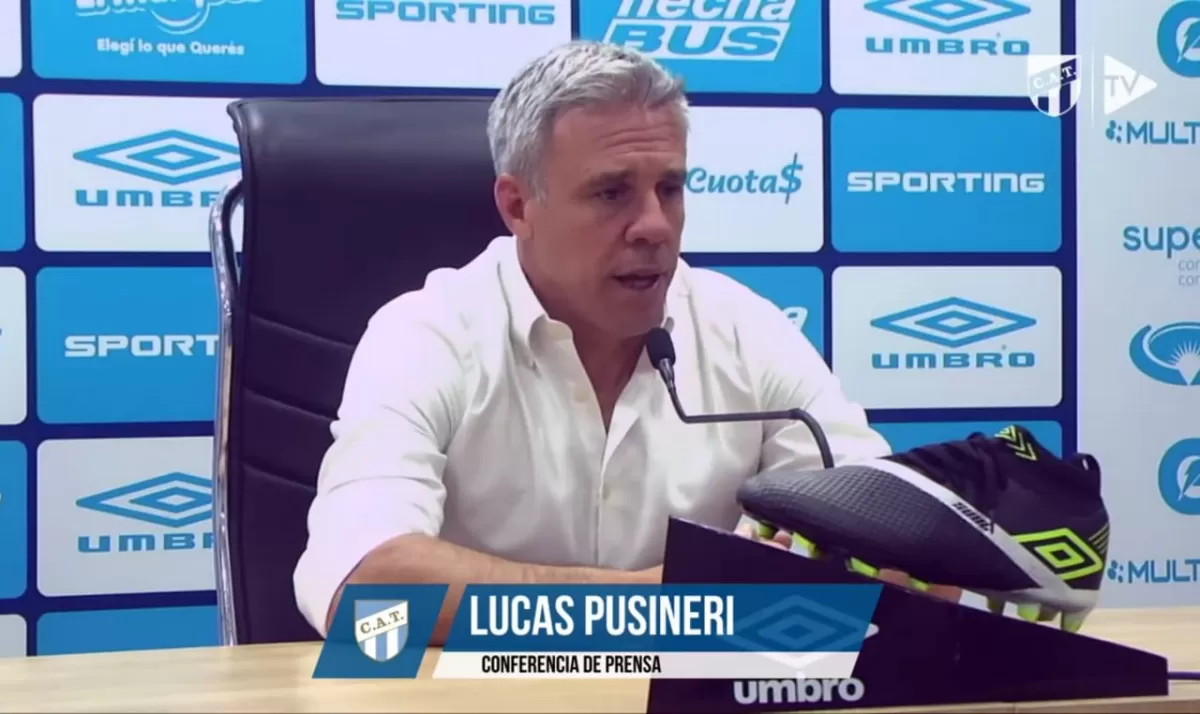 Lucas Pusineri: estamos en la pelea y el equipo está compacto, dijo el DT de Atlético