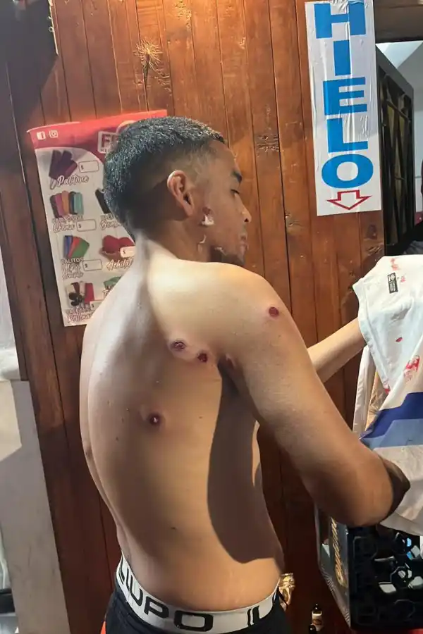 Una de las fotos subida a Twitter.